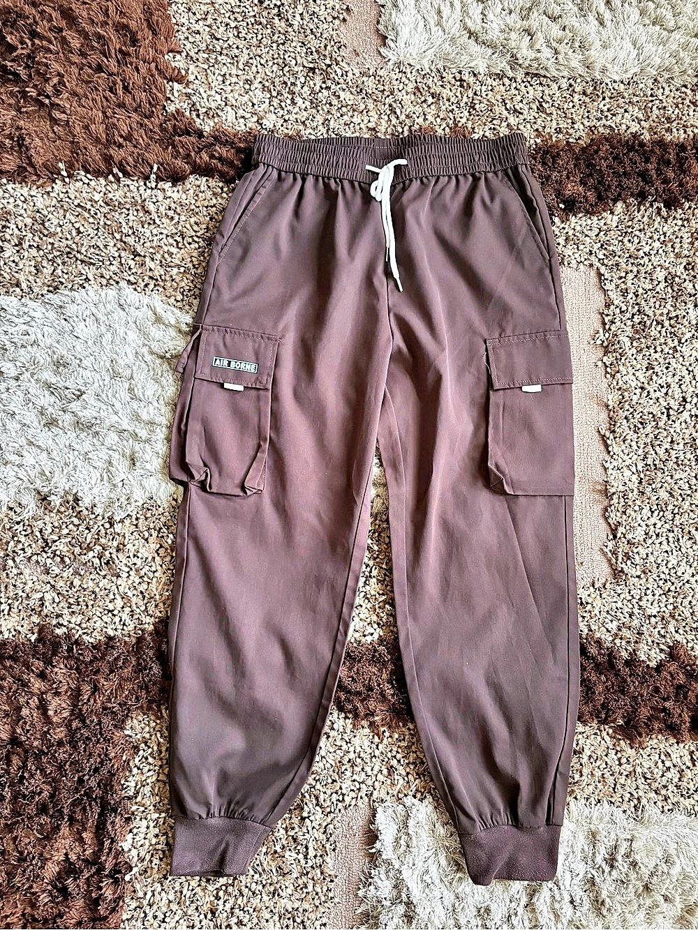 SHEIN Air Borne Cargo Pants Brown